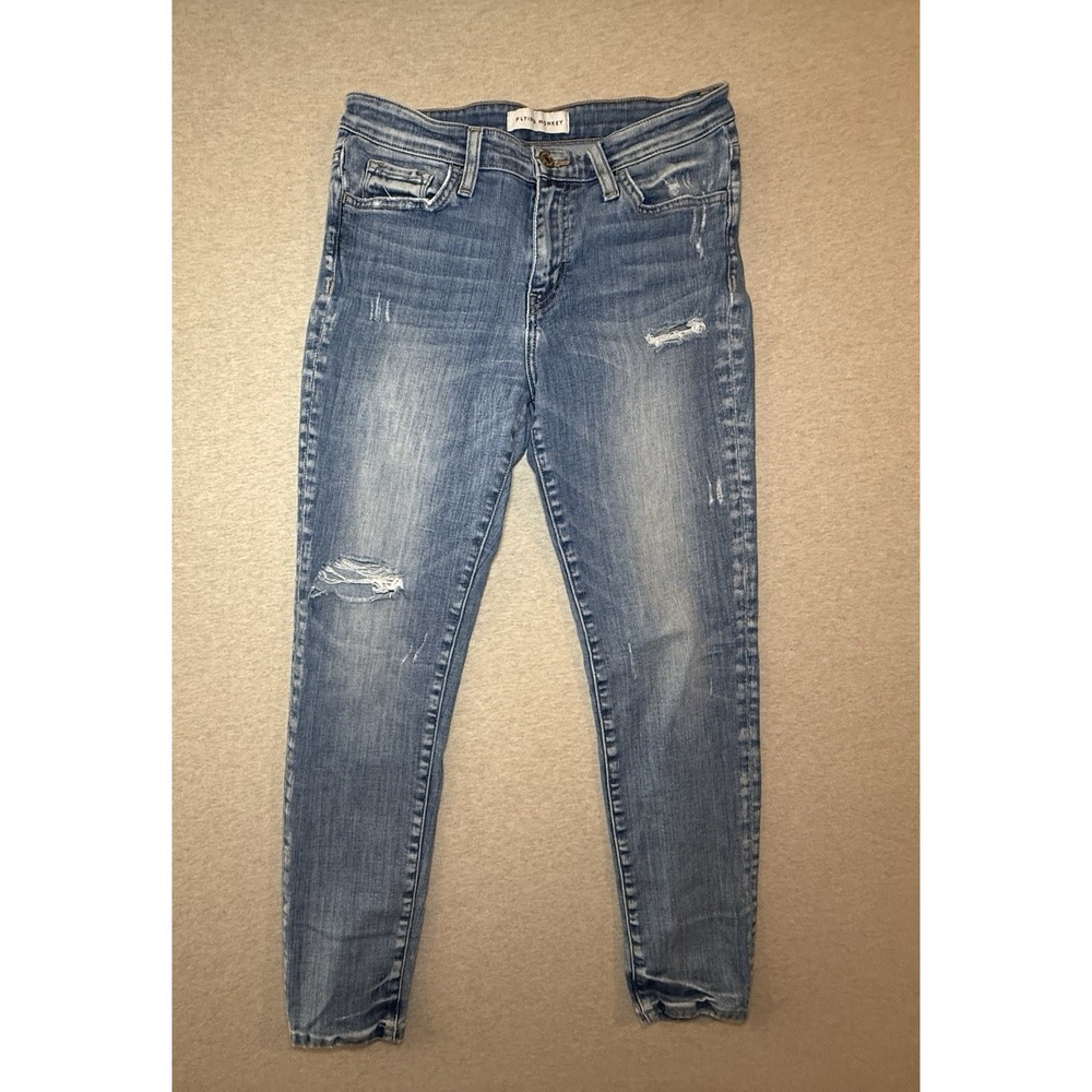 Flying Monkey Woman's Light Wash Blue Jeans Strech Size 27
